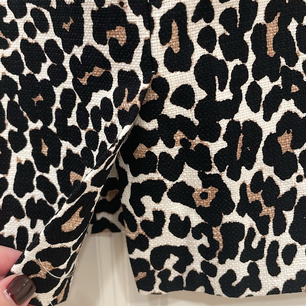 J. Crew Factory Leopard Mini Pencil Skirt - Picture 6 of 9